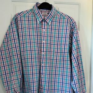 Izod casual button down shirt, 17.5 Neck, Regular Fit, print